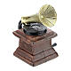 Gramophone in resin 5x3x3 cm, for 14-16 cm nativity s3