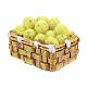 Basket with resin vegetables for DIY Nativity scene 8-10 cm s2