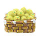 Miniature vegetable basket in resin for DIY nativity 8-10 cm s1