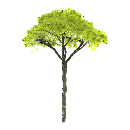 grüner Baum, ohne Basis, reale Höhe 9 cm, für DIY-Krippe 1