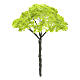 Drzewo zielone bez podstawy do szopki, h rzeczywista 9 cm s2