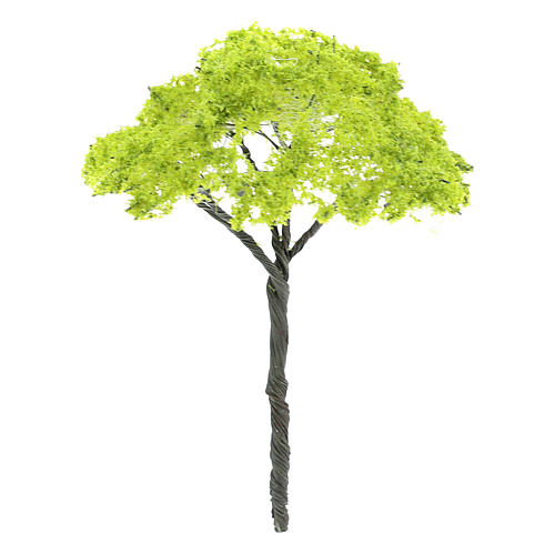 Árvore verde sem base para presépio altura real 9 cm 2