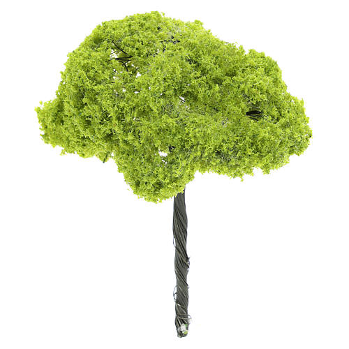 grüner Baum, ohne Basis, reale Höhe 14 cm, für DIY-Krippe 1