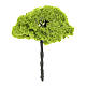 Green tree without base for DIY Nativity scene real height 14 cm s2