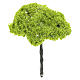 Árbol verde sin base altura real 14 cm s1