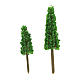 Set árboles cipreses 2 piezas para belén hecho con bricolaje h real 6-9 cm s2