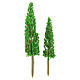 Set arbres cyprès 2 pcs h réelle 11-14 cm bricolage crèche s1