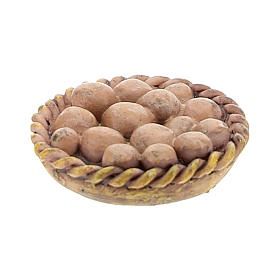 Panier avec oeufs 2x2x3 cm pour crèche 8-10 cm