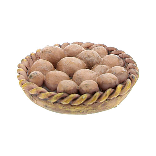 Basket of eggs 2x2x3 cm, for 8-10 cm nativity 1