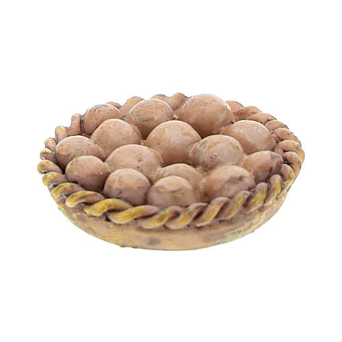 Basket of eggs 2x2x3 cm, for 8-10 cm nativity 2