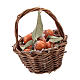 Orange basket with handle for Nativity scenes of 12 cm s1