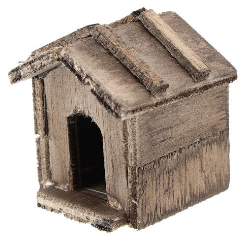 Niche simple en bois pour crèche de 10 cm 2