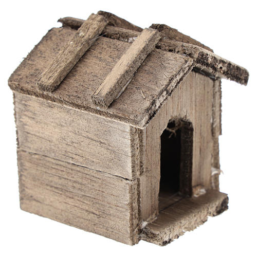 Niche simple en bois pour crèche de 10 cm 3