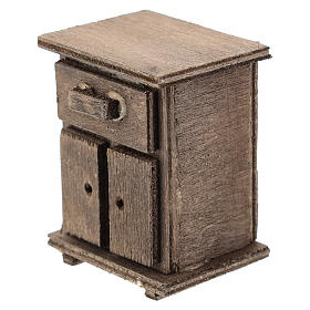 Mesa de cabeceira em madeira para presépio com figuras de 11 cm de altura média