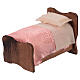Letto in legno lenzuolo e coperta in tessuto 10 cm s2