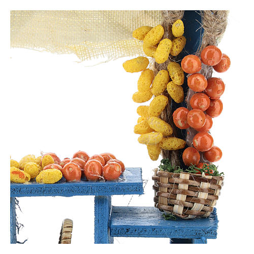 Verkaufsstand für Früchte, neapolitanischer Stil, für 13 cm Krippe 2