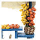 Stoisko owoców błękitne styl neapolitański, szopka 13 cm s2
