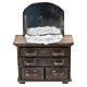 Chest of drawers with mirror and doily for Nativity scenes 10 cm s1