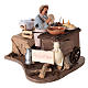 Miniature push cart pancake stall with movement 13 cm s4