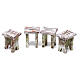 Bingo table with stools of 5x5x5 cm, for 10 cm nativity s3