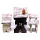 Bingo table and stools of 5x5x5 cm for Nativity scene of 12 cm s3