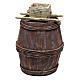 Barrel with grape machine for 10 cm nativity 15x10x10 cm s4