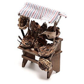 Basket stall 15x5x5 cm, for 14 cm Neapolitan nativity