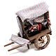 Wózek sprzedawcy dywanów 15x15x5 cm, szopka neapolitańska 14 cm s3