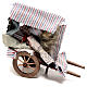 Cart selling rugs of 15x15x5 cm, for 14 cm Neapolitan nativity s1