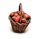 Miniature apple basket, for 12 cm Neapolitan nativity s3