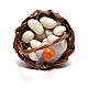 Basket with eggs for Neapolitan Nativity scene of 12 cm s2