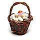 Basket with eggs for Neapolitan Nativity scene of 12 cm s3
