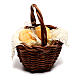 Basket with bread for Neapolitan Nativity scene of 12 cm s3
