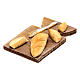 Cutting board with bread for Neapolitan Nativity scene of 24 cm s2