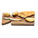 Tagliere con pane per presepe napoletano di 24 cm s3