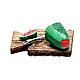 Holzbrett mit Wassermelone für 12cm neapolitanische Krippe s1