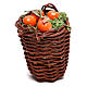 Long basket with oranges, for 24 cm Nepaolitan nativity s1