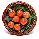 Round basket with oranges, for 24 cm Neapolitan nativity s2