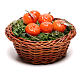 Round basket with oranges, for 24 cm Neapolitan nativity s3