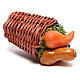 Long basket with pumpkin for Nativity scene of 24 cm s2