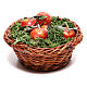 Round basket with apples for Neapolitan Nativity scene of 24 cm s1