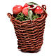 Long basket with apples for Nativity Scene of 24 cm s1