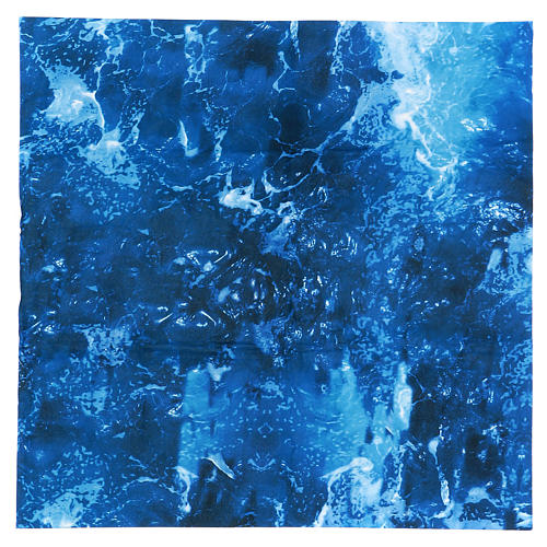 Nativity backdrop paper, water 60x60 cm pliable 1