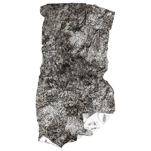 Carta modellabile roccia innevata per presepi 60x30 cm 4
