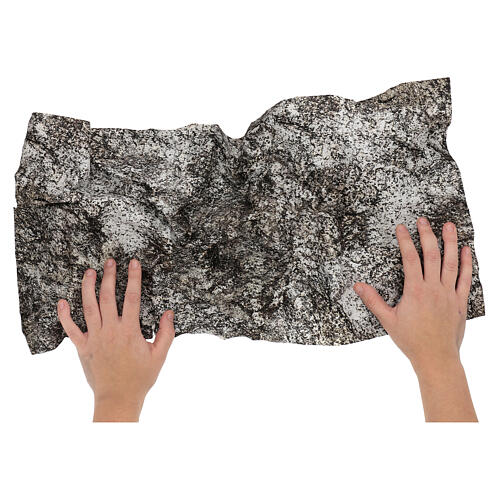 Papier do modelowania skała ośnieżona do szopek, 60x30 cm 2