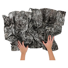 Modellierbares Papier für Krippe Felsen mit Schnee 120x60 cm