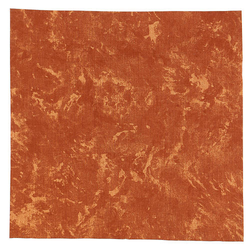 Moudable red earth paper for Nativity scene 30x30 cm 1