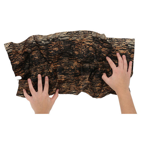 Tree bark paper shapeable 60x30 cm for nativity scene 2