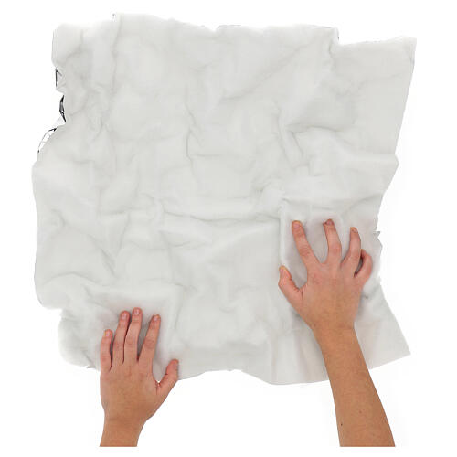 Snow paper pad shapeable, 60x60 cm for nativity scenes 2