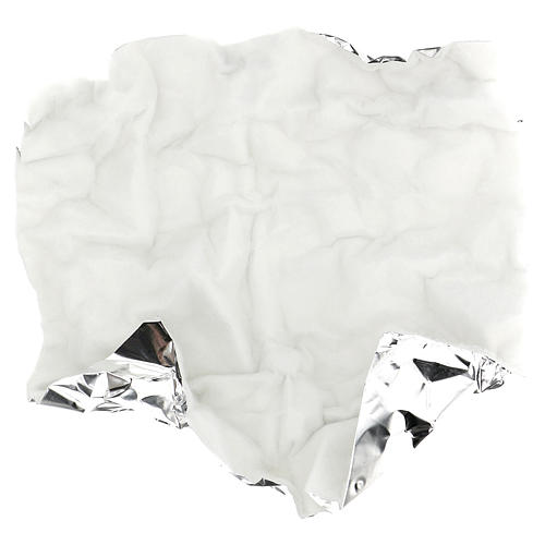Snow paper pad shapeable, 60x60 cm for nativity scenes 4